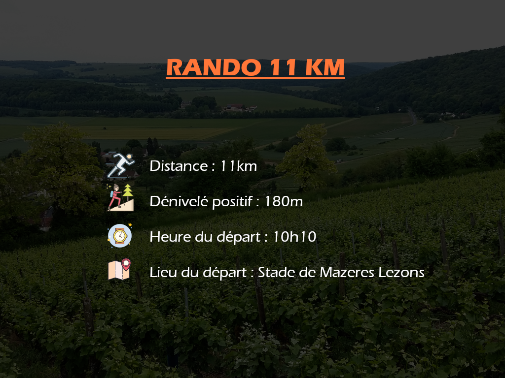 Rando Parcours 11 km